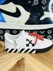Off-White Mens Tumbled Leather Vulcanized White Black Men’s 12 Rare Virgil