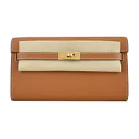 在飛比找ETMall東森購物網優惠-HERMES Kelly To Go Wallet Z刻 防