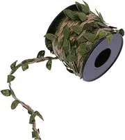 BAZEITFLOW 10M Burlap Vine Ribbon Artificial Wrapping Vines for Rustic Wedding Bouquets Home Garden Decoration DIY Crafts and Event Decor
