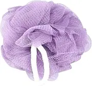 RORPOIR 2PCS Double Sided Bath Towel for Deep Cleaning Thickened Frosted Back Rub Strip Washcloth with Hand Pulling Strings Comfortable Body Exfoliating Tool Purple Coffee