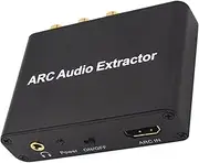 2023 Aluminum HDMI ARC Audio Extractor Digital DAC to RCA Coax SPDIF 3.5MM Converter Adapter Spare Part Accessory