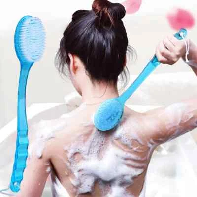 New Long Handle Bath Brush Soft Hair Bath Brush Back Ball Brush Body Brushes Hot