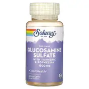 Solaray, Glucosamine Sulfate, with Turmeric & Boswellia, 60 Vegcaps