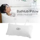 Headrest Bathtub Cushion with Suction Cup Neck Pillow Home Spa