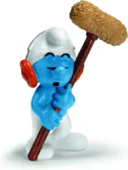 NEW 20712 Sound technician smurf movie smurfs figurine RETIRED Puffo Schtroumpf
