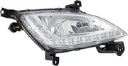 Fog Lights DRL Fog Covers Daytime Running Lights For Hyundai For Elantra GT For I30 2012 2013 2014 2015 2016 LED Car Front Bumper Fog Lamp Assembly Fog Light Lamp Assembly(One RH)