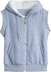 [Snoly] Women's Winter Fleece Active Vest Sherpa Lined with Candy Colors Jacket Coat