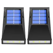 LED Outdoor Garden Solar Powered LED Wall Lamps 2pc/set