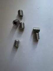 STAINLESS STEEL SOCKET SET SCREWS. 7/16-14 x 1/2” CUP POINT. 18-8 , 6 PCS. NEW