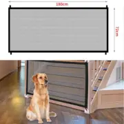 Dog Mesh Gate Pet Safety Enclosure Puppy Fence Stair Barrier