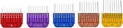 DODAER Professional Animal Stainless Steel 5 Color Guide Comb Set for 10#/15#/30#Detachable Blade,Compatible with Andis, Oster A5, Wahl KM Series Guards Clipper(Cutting Length 3mm-16mm)