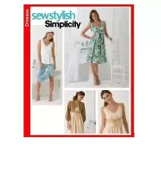 Simplicity Sewing Pattern 3867 Dress Top Shorts Jacket Bag Miss Size 14-22