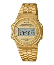 Casio Vintage Digital Gold Stainless Steel Watch A171WEG-9A