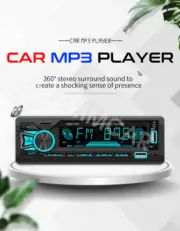 Single 1 DIN Car Stereo Radio Bluetooth FM/AM MP3 Player In-Dash Audio Receiver