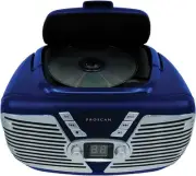 Retro CD Player - Portable Radio Boombox CD Player AM/FM Radio, AUX Input AC ...