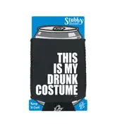 Alcohol This Is My Drunk Costume - Funny Novelty Stubby Holder With Base