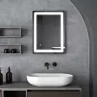 Mariana 24" W x 32" H Rectangular LED Bathroom Mirror with Dimmer & Defogger