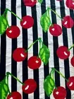 Betsey Johnson Beach Towel Set Of 2 Cherrys 36”x 68” Plush 100% Cotton