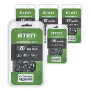 Chainsaw Chain 20 Inch .063 3/8 72DL for Stihl 039 036 041 064 038 032 5-Pack