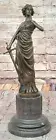 Art Deco Cast Bronze Roman Goddess Minerva Athena Bust Vintage Reproduction Deal