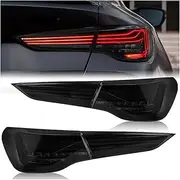 Taillight Assembly LED Dynamic Tail Light，Compatible With BMW 4 Series G22 G23 G26 G82 M4 2020-2023 CSL Brake Light，backup Light(European ver black)