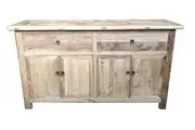 MF Brussels Recycled Elm Timber 2 Drawer 4 Door Sideboard