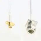 N jack 0.7" Flange to RP-SMA female 2hole RG405 Flexible Semi-Rigid Jumper 4~40"