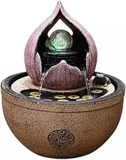 Tabletop Water Fountain Streaming Decorations Minimalist Tabletop Fountain Home Living Room Circulating Gift Decorations Resin Decoration Fresh Style Decorations Office Relaxation Meditation Fountain