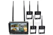 Elinz Wireless 7" Quad Monitor DVR 4x Camera Package