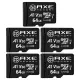 【AXE MEMORY】MicroSDXC 64GB*5入組 A1 V30/ UHS-I U3 4K-附轉卡 記憶卡(台灣製造)