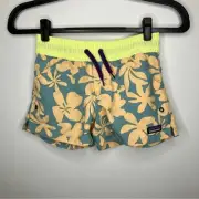 NWT PATAGONIA Girls Costa Rica Baggies Shorts Kalani Small Cowry Peach L