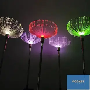 led光纖水母燈蒲公英燈戶外網紅燈光秀公園廣場燈光節不銹鋼立桿