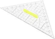 COHEALI 5pcs Drawing Triangle Rulers Geometry Measurement Rulers Plastic Measuring Rulers Geometry Triangle Rulers Drawing Rulers