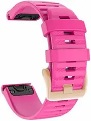 [RAYESS] 20mm Watchband Strap For Garmin Fenix 5S 5S Plus Fenix 6S 6SPro D2 Mk2S Rose Gold Steel Smartwatch Bracelet Silicone Wristband