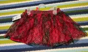 Tutu Skirt Holiday Time 2T Toddler's Christmas Theme Sparkly Xmas NWT