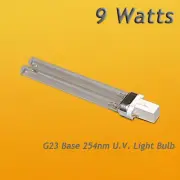 New 9 Watt UVC UV Bulb Lamp G23 Base 9W Tetra Coralife