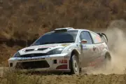 Gareth MacHale (IRL) on stage 3 WRC 2006 Motor Racing Rally Car Old Photo