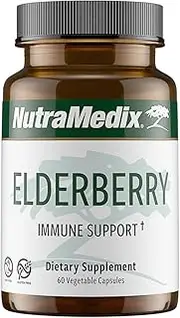 NutraMedix Elderberry Capsules - Elderberry Fruit Extract for Immune Support (60 Capsules)