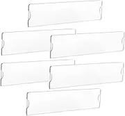 6Pcs Acrylic Name Plate Holder for Office Wall Clear Sign Frame with Adhesive Tapes Professional Display for Classroom Meeting and Office Door Nameplates