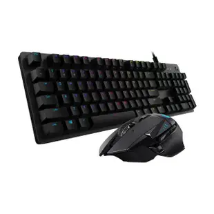 【Logitech G】電競鍵鼠組 G502 高效能無線電競滑鼠+G512 機械式電競鍵盤(GX觸感軸)