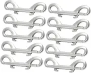 10pcs Dog Leash Connector Hooks Double Ended Snap Clips Heavy Duty for Pet Leash Supplies