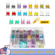 Mini Car Fuse Assortment Assorted Kit Blade Set Auto 440 pc Truck Automotive