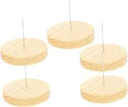 CORHAD Stable Doll Support Stand Crochet Doll Display Base Metal Needle Wooden Base Handcrafted Doll Holder for Showcase Elegant Accessory Display Rack