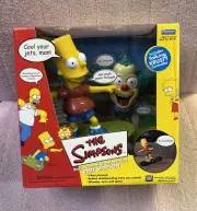The Simpsons RC Remote Control Skateboarding Bart & Talking Krusty Controller