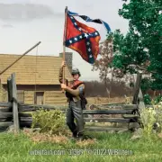 W.Britain 31389 Confederate 5th Texas Flagbearer (Britains)