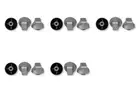 5 x Chef 605 Gas Cooktop Silver Control Knob GHS605S 943253562 GHS607S GHS915S*