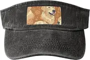 [RLDOBOFE] Sun Visor Hat Adjustable Empty Top Baseball Cap Golden retriever Sun Hats for Women Men Sports Hats Summer Beach Cap