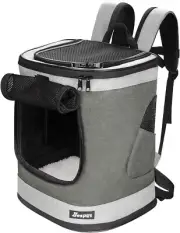 JESPET & GOOPAWS Pet Airline Travel Camping Backpack Carrier Small Dog Cat Puppy