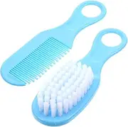 Vaguelly Soft Baby Brush and Comb Set Massage Hair Brush for Infants Non-irritating Promotes Circulation