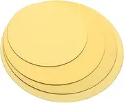 WEKAMOS 4pcs Cake Spacer Mini Cake Stand Baking Accessories Mini Dessert Plates Base Plates Stacking Supports Cupcake Stand Golden Paper